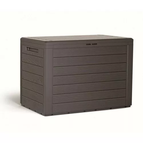 Zahradní úložný box Woodebox hnědá, 190 l, 78 cm