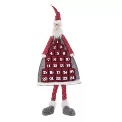 Závěsný adventní kalendář Santa, 110 cm