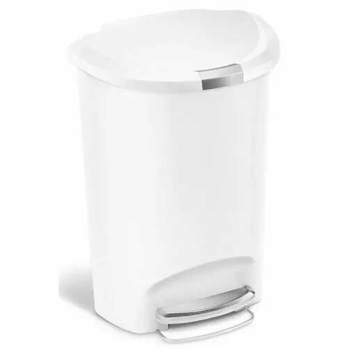 Simplehuman Pedálový odpadkový koš, 50 l, bílá